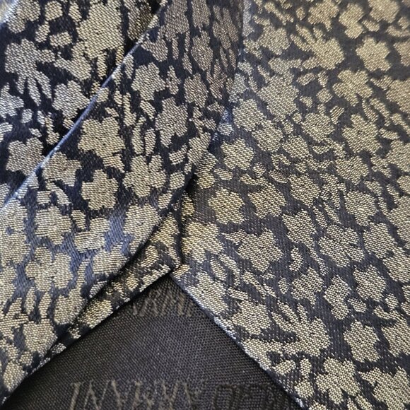 Giorgio Armani Cravatte Blue Silk Floral Jacquard Tie - Made in Italy NWOT - Picture 10 of 11